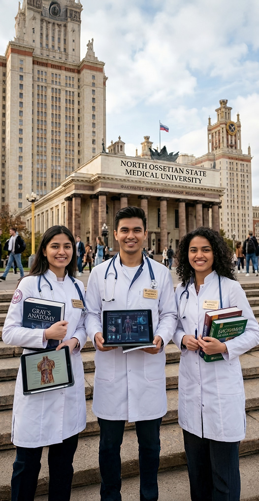 Students pursuing MBBS in Russia at a recognized medical university